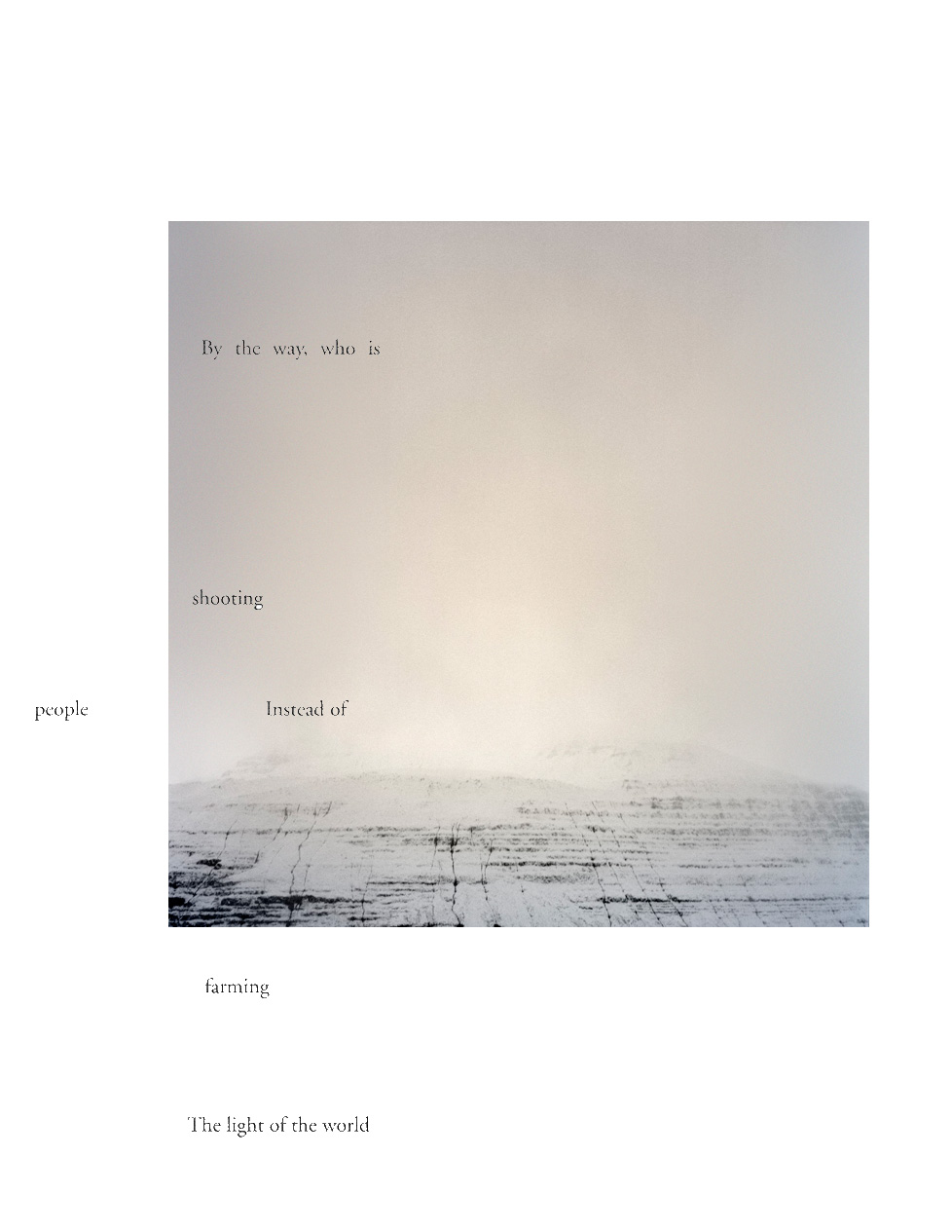 Love Minus the Weather erasure