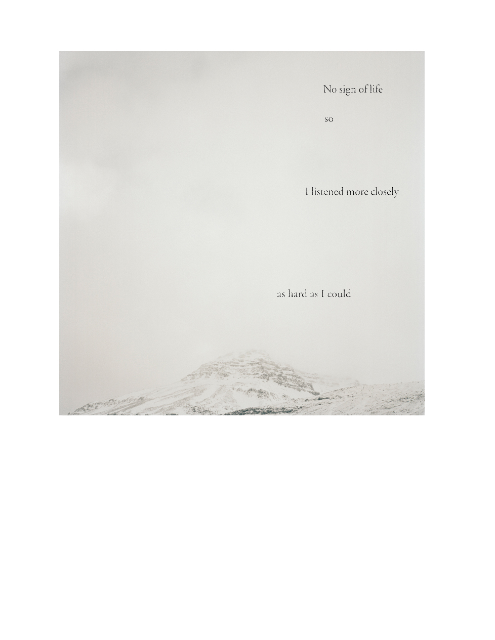 Love Minus the Weather