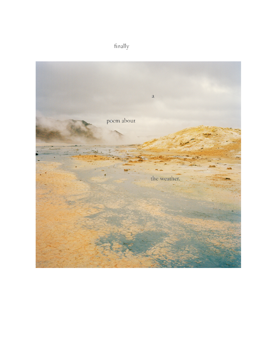 Love Minus the Weather